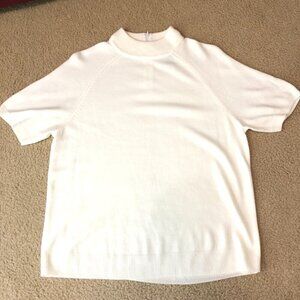 The Tog Shop Cream Colored Mock Neck Sweater Size XL